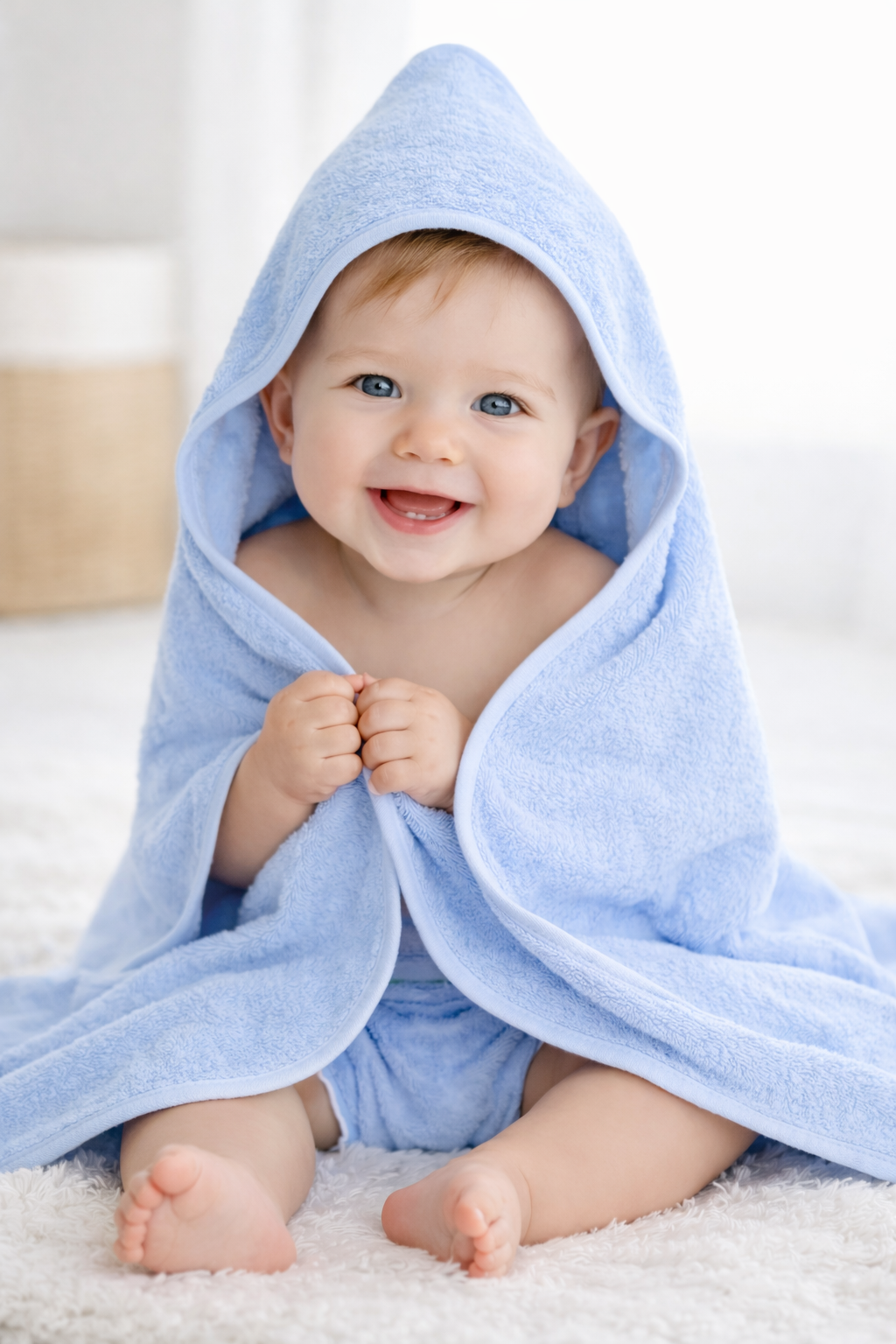 Bamboo Hooded Baby Towel | Ultra-Soft Bath Towel for Newborns & Infants