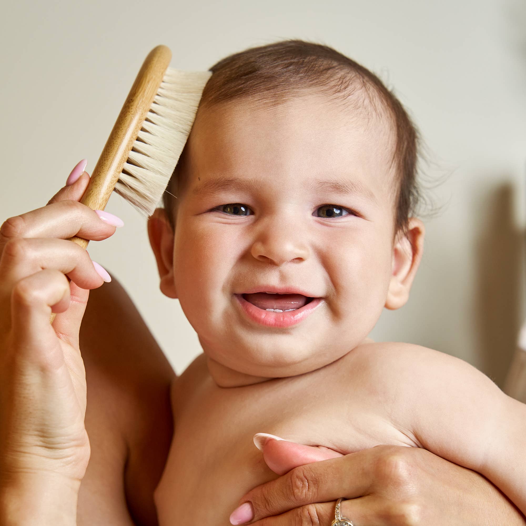 Bamboo Baby Hairbrush | Soft Natural Bristle Brush